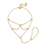 Elara Kristallen Ring Armband | 18K Goud