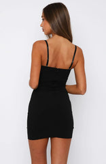 I Know You Tried Mini Dress Black